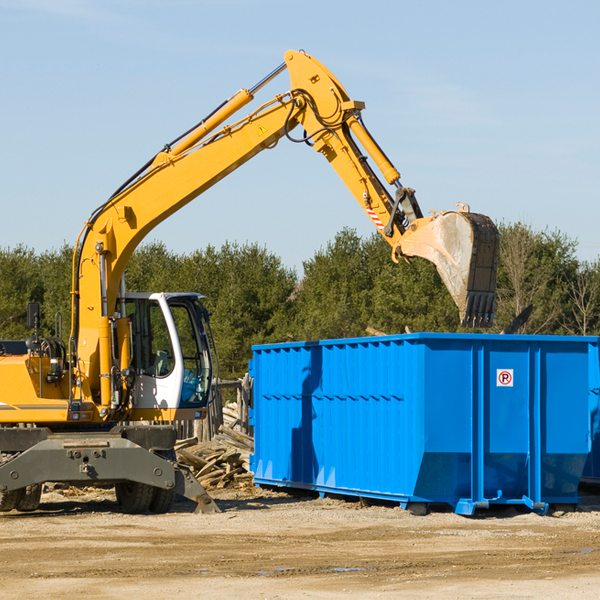 are there any restrictions on where a residential dumpster can be placed in Riverview DE